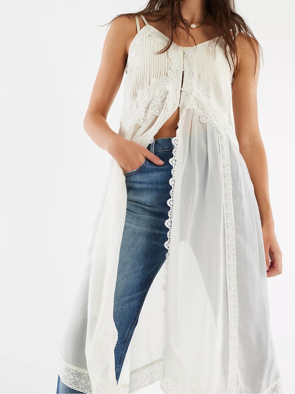 New Free People Snowbird Maxi Top Size Medium